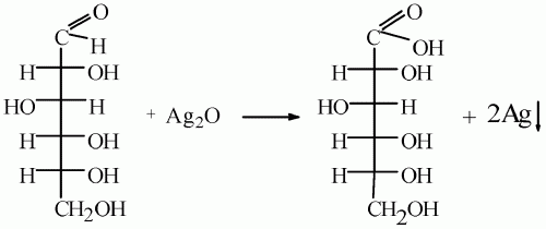 г) окислителем альдегидной группы глюкозы может служить