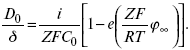   4 δ2/π 2D0  D0